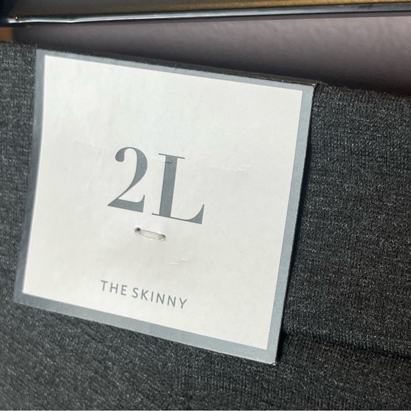 NWT WHBM The Skinny Heather Coal Gray 2L 2 Long - Picture 7 of 10